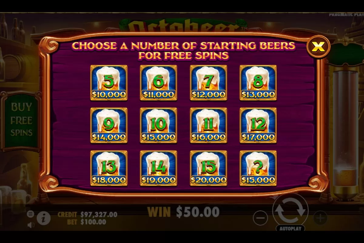 JomKiss - Octobeer Fortunes Slot - Buy feature - JomKiss77