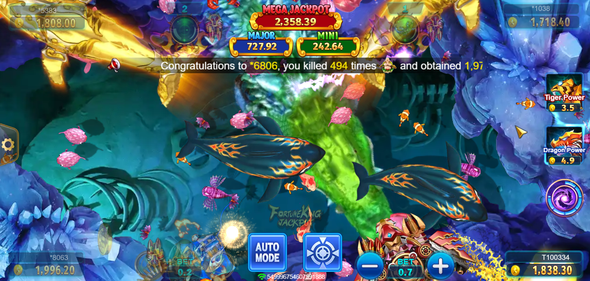 Fortune King Jackpot Fishing - Ancient Crocodile - jomkiss77