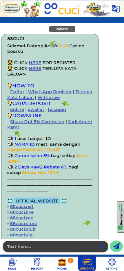 88Cuci - Livechat - jomkiss77