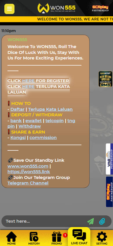 WON555 - Livechat - jomkiss77