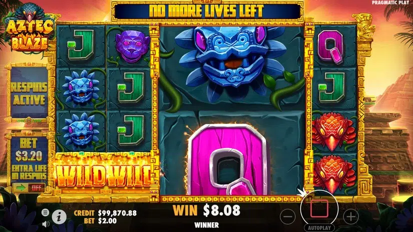 JomKiss - Aztec Blaze Slot - Colossal Symbols and Respins - JomKiss77