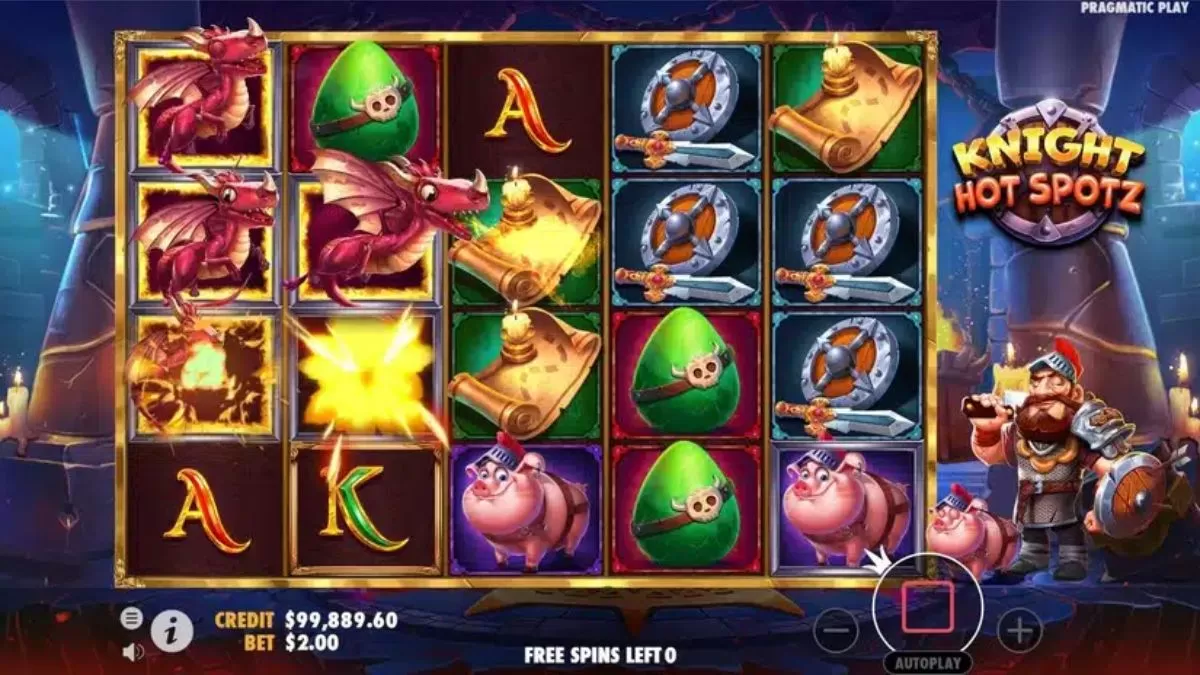 JomKiss - Knight Hot Spotz Slot - Free Spins - JomKiss77