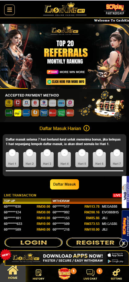 CashKingBet - Homepage - jomkiss77