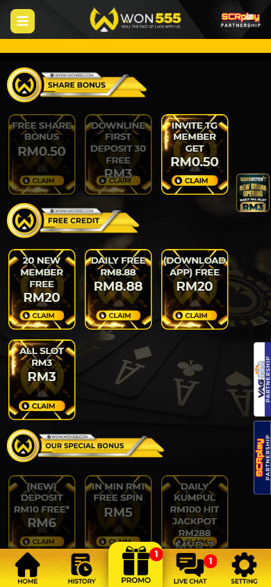 WON555 - Promotion - jomkiss77
