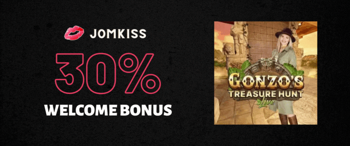 JomKiss 30% Deposit Bonus - Gonzo’s Treasure Hunt