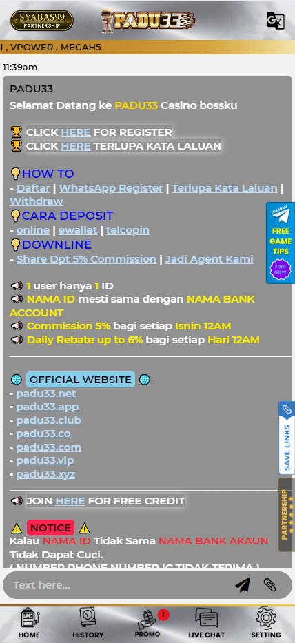 Padu33 - Livechat - jomkiss77