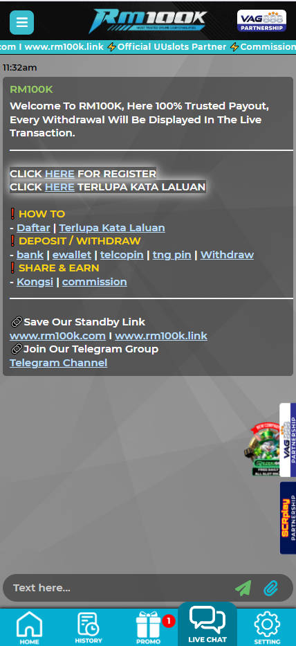 RM100K - Livechat - jomkiss77